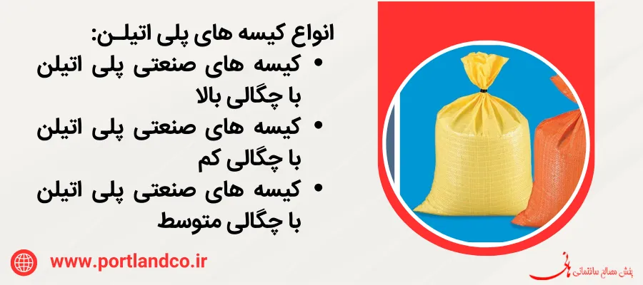 انواع کیسه های پلی اتیلن